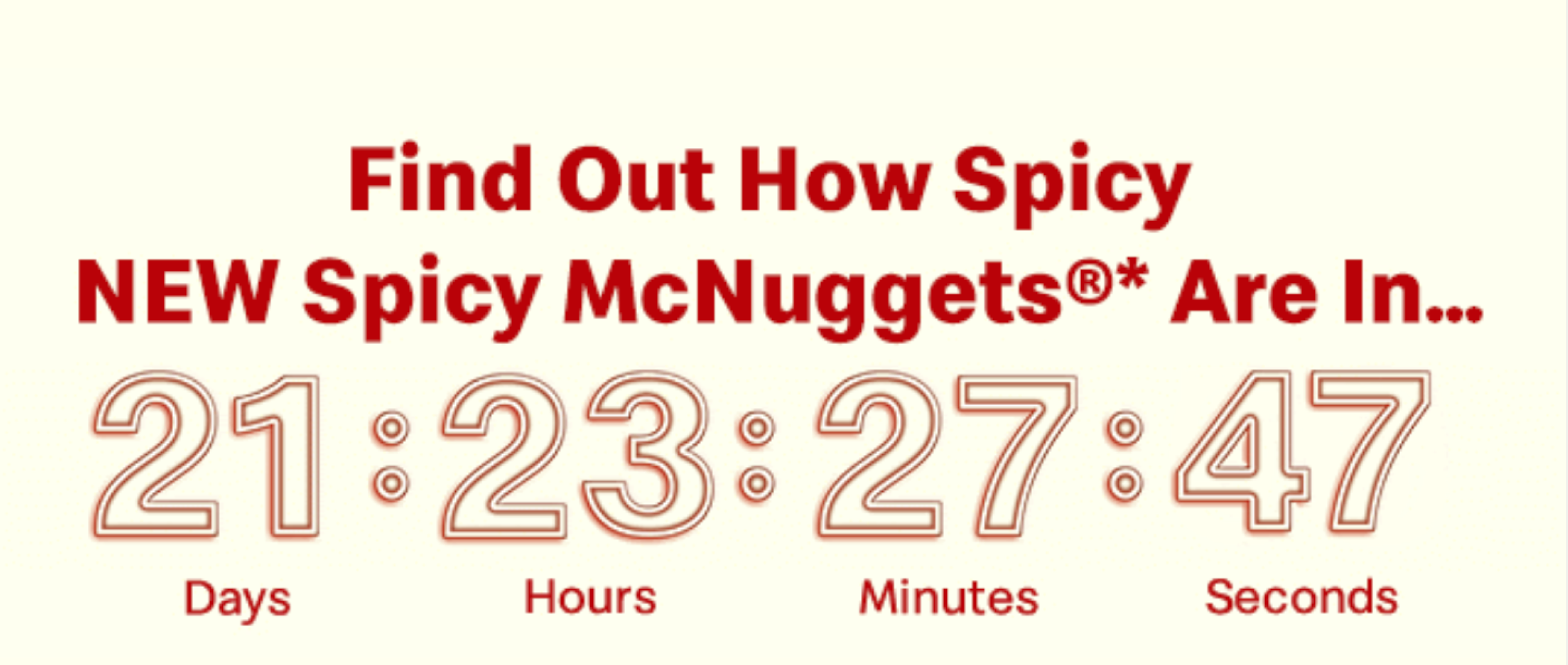 McDonalds US Spicy Nuggets Loss Aversion